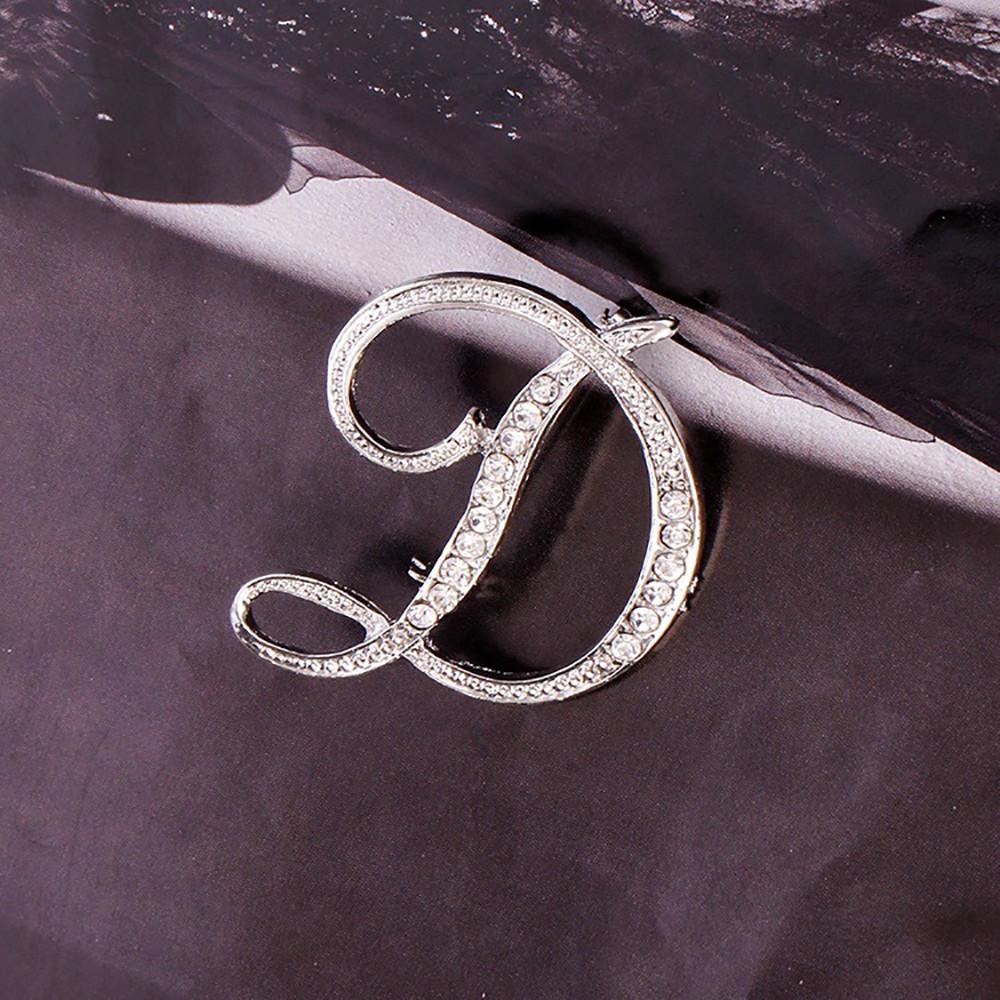 1шт кристалл 26 английских букв брошь булавка пара мемориальные украшения любовь подарки