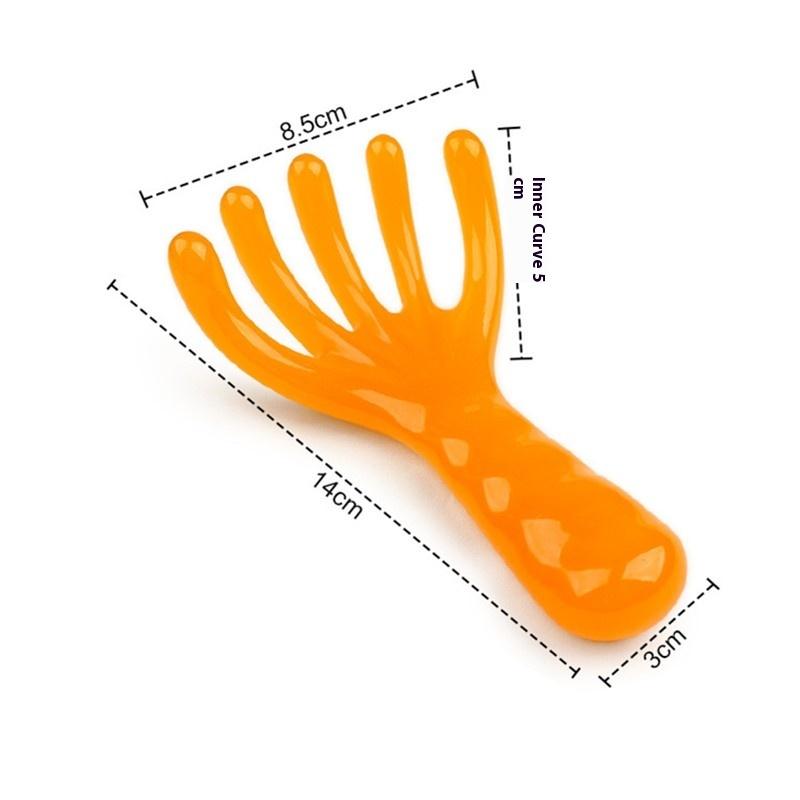 Resin Scalp Massage Comb Finger Like Head Massager Five Claw Head Therapy Comb Meridian Dredging Scraping Comb Care Relaxation