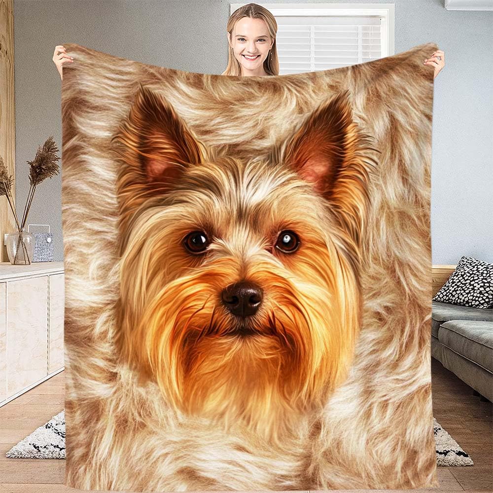 West Highland Terrier Terrier Fleece Blanket Cute Westies Dog Throw Blanket Super Soft Warm Flannel Blanket for Couch Bed Decor