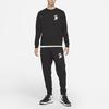 Nike Sportswear Embroidered Logo Pullover Sweatshirt Men Tops Black DD0883-010