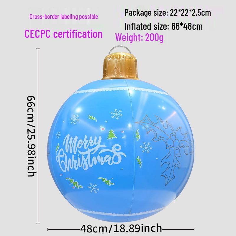 Новый надувной рождественский шар для украшения двора на открытом воздухе и для украшения вечеринки