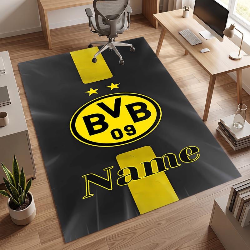 BVB (1) Персонализированный коврик для офиса Стильный декор для гостиной, спальни, кухни