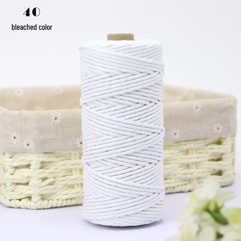 Хлопковый Канат Ручной Работы 2 мм для DIY Кошачьего Дерева и Поделок - 100 м