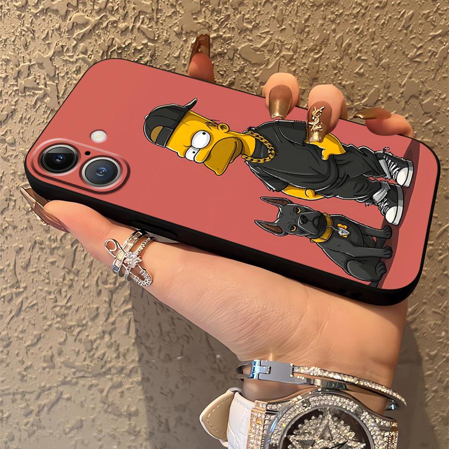 The S-simpsons Cartoon Case for iPhone 12 SE 11 14 13 Mini 17Air X XS XR 7 8 17 16 Pro Max 15 Plus Funda Phone Cover