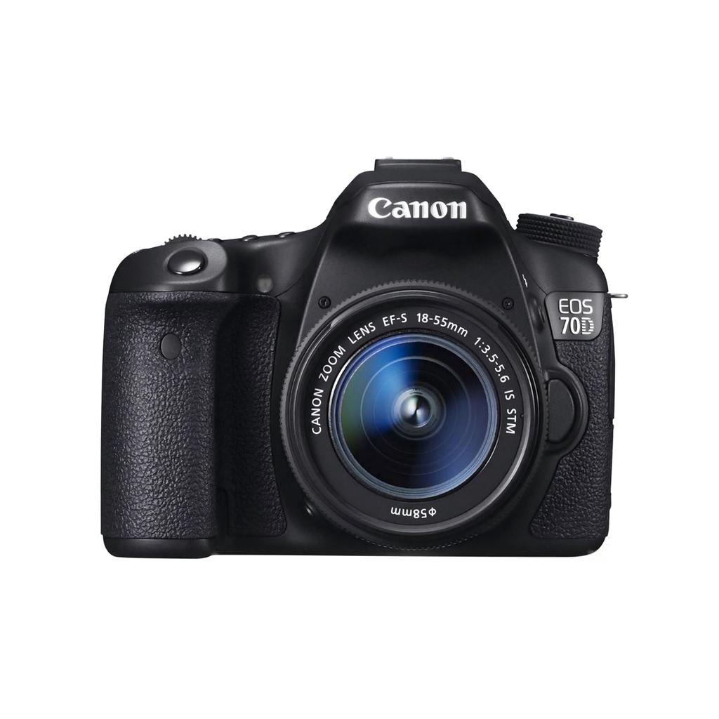 Canon EOS 70D DSLR Camera + EF-S 18-55mm F/3.5-5.6 IS STM Zoom Lens