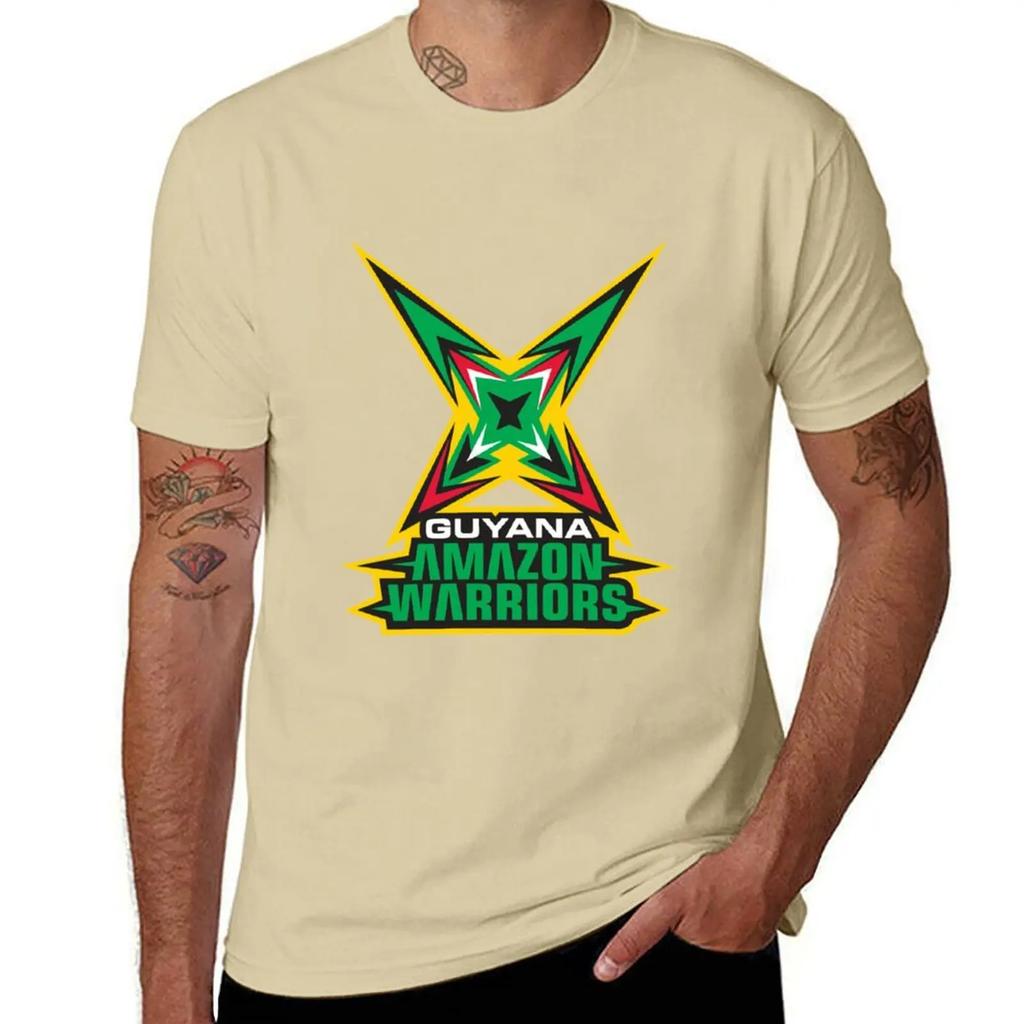 Футболка Guyana Amazon Warriors черные однотонные футболки аниме милые топы рубашки футболка с принтом мужские