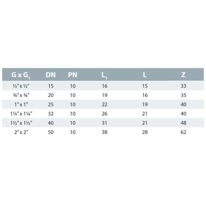Raccord PVC 1 Pouce, Filetage Intérieur x Filetage Extérieur (IG x AG)