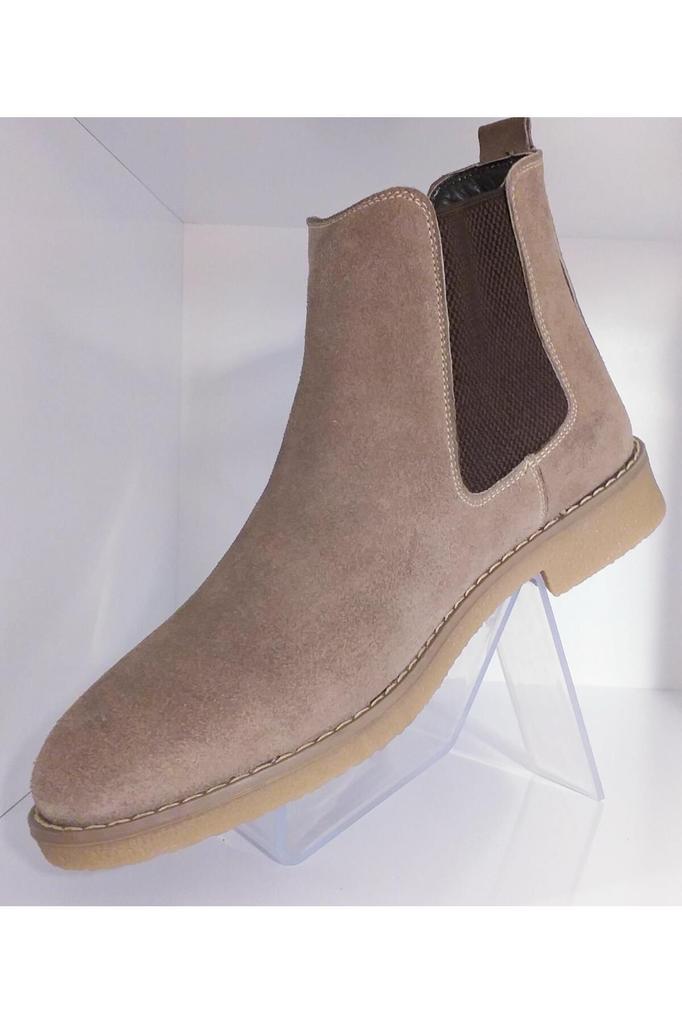 Men's Fashion Genuine Leather Flat Heeled Booties Bootie Genuine Suede Leather Thermo Sole Chelsea Boots Shoes