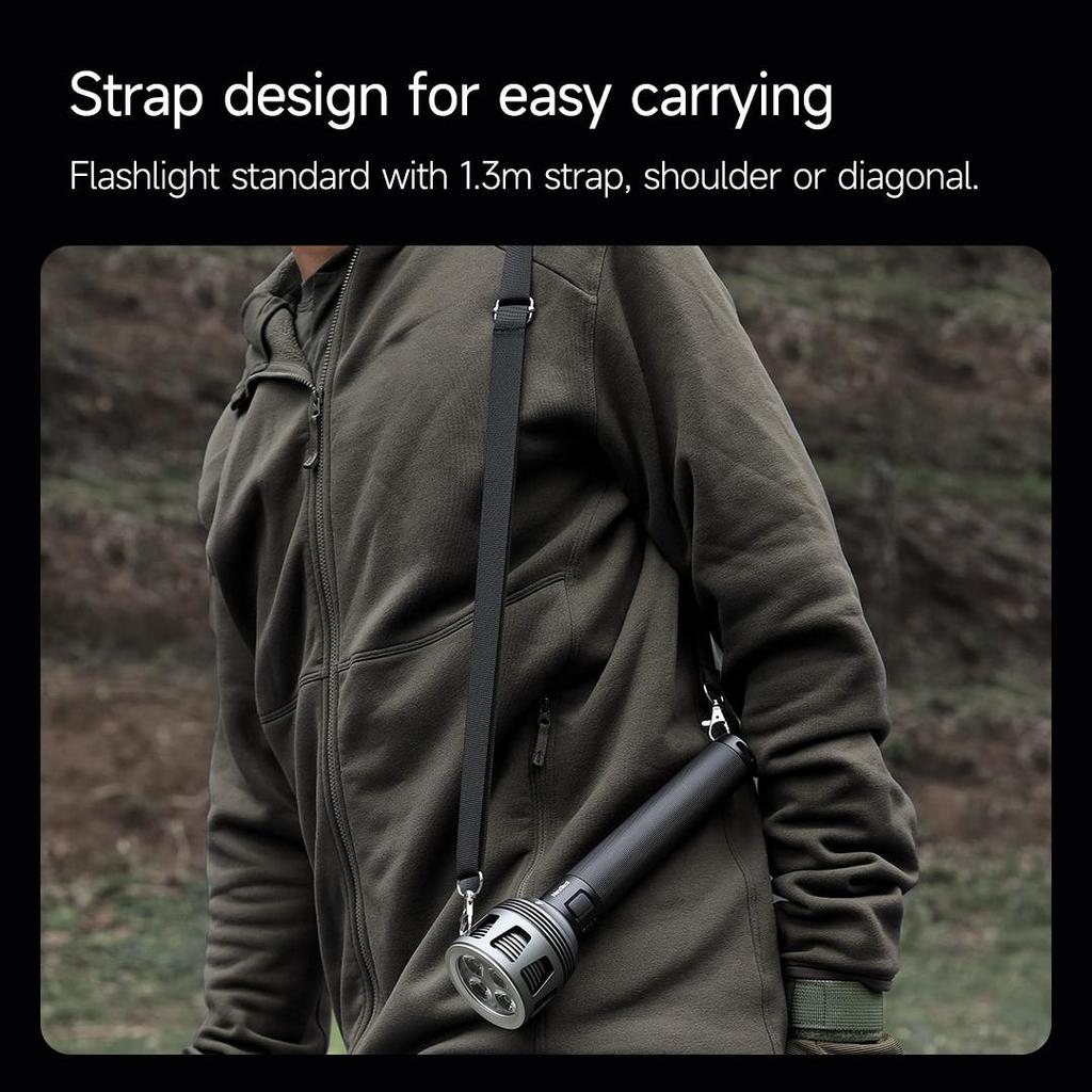 Nextool Фонарик 3600лм 450м Водонепроницаемый IPX7 10000мАч Перезаряжаемый через USB Поисковый фонарь Светодиодный аварийный свет Для кемпинга на открытом воздухе