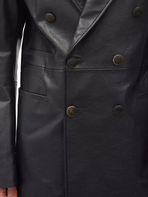 AL KHALID Authentic New Men's Black Blazer 100% Real Lambskin Stylish Slim Fit Coat Blazer