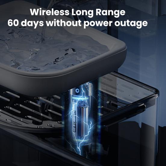 4,5 л Беспроводной фонтан для воды для кошек Без фильтра Разделение сточных вод Умная поилка для домашних животных Перезаряжаемый Автоматический диспенсер воды для комнатных кошек Маленьких собак