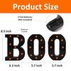Набор из 3 светодиодных букв-вывесок "BOO" Декор на Хэллоуин для кухонного стола Каминной полки Вечеринки В помещении