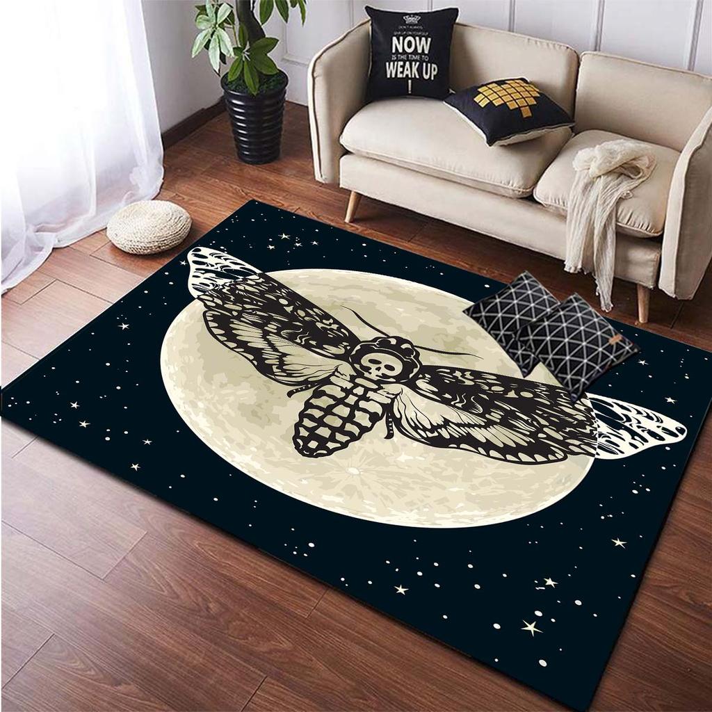 Коврики для области головы черепа смерти, нескользящий напольный коврик, коврики для дома, коврик для беговой дорожки, ковер для спальни, ковры для гостиной