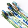 Van Goah Painting Washi Tape Starry Night Irises Apricot Adhesive Masking Tapes Deco Stickers A6186