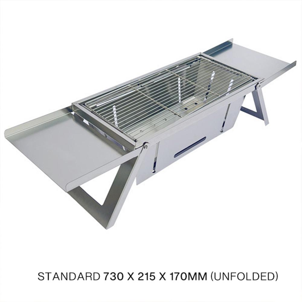 Складной мангал из нержавеющей стали для дома и улицы, угольный, для шашлыков, бездымный, портативный, складной