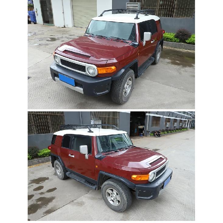 For Toyota FJ Cruiser 2007-2021 Black Car Front Engine Hood Heating Tube Heat Dissipation Cover Car Modification Replace Parts