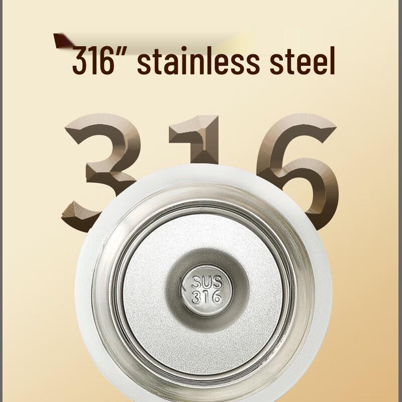 HEZHENG 316 Нержавеющая сталь Умный дисплей температуры Портативная термокружка CN вилка (адаптер в комплекте)