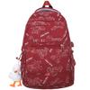 Girls Burgundy Large Capacity Middle School Junior Middle School Elementary School Backpack