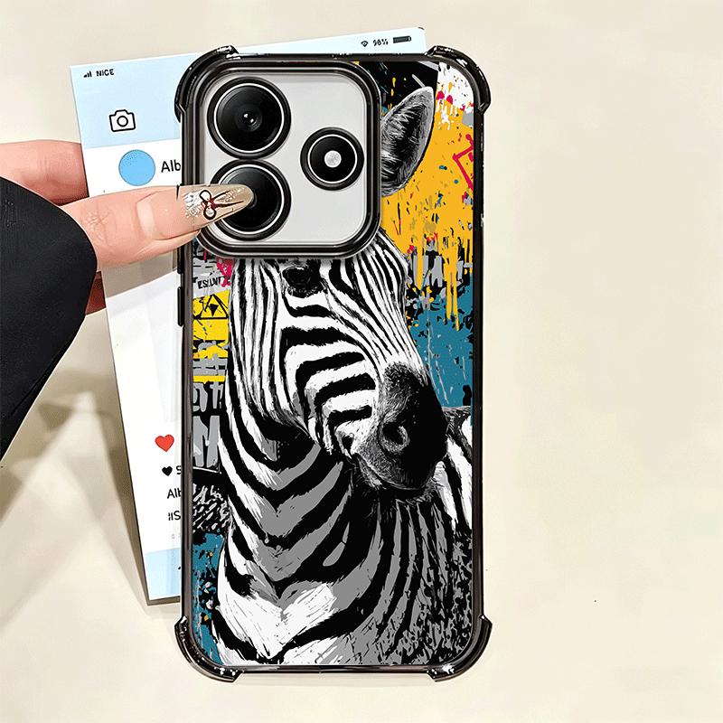Черно-белый чехол для телефона с принтом зебры, мягкий, для Xiaomi Poco X7 X8 Pro Max X6 X5 X3 F8 Ultra F7 M8 M7 M5S Redmi 15C 15A 15 14C 13C 1
