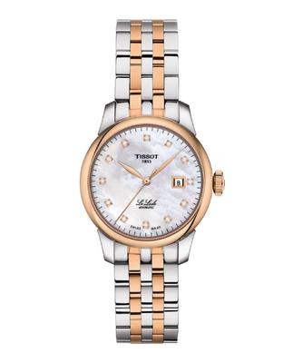 Женские автоматические часы Tissot Le Locle с браслетом [Официальный импорт] T0062072211600 с белым циферблатом из перламутра