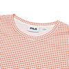 FILA T-Shirts Women's Orange Seeds Crew Neck Moderate Straight Fit (Unisex) T-Shirts F11W424119FOR