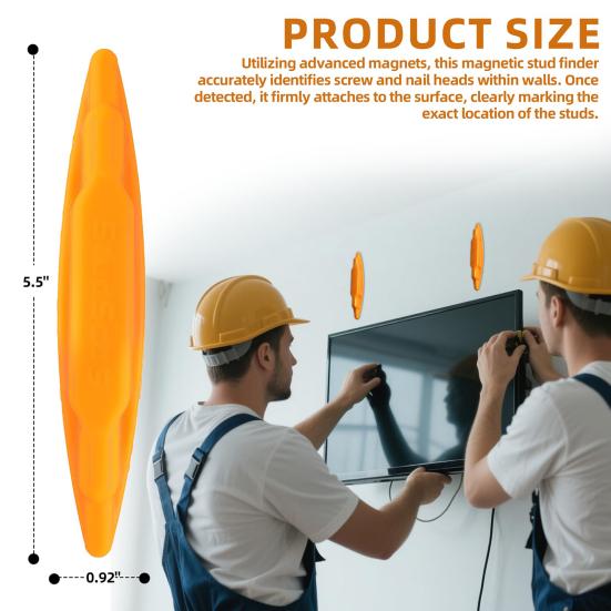 Магнитный искатель шпилек, локатор шурупов, высокая точность, не требует батареек, простой