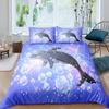 Dolphin Duvet Cover Set Cute Kawaii Wild Animals King Queen Full Size Polyester Bedding Set For Boys Girls Comforter Cover