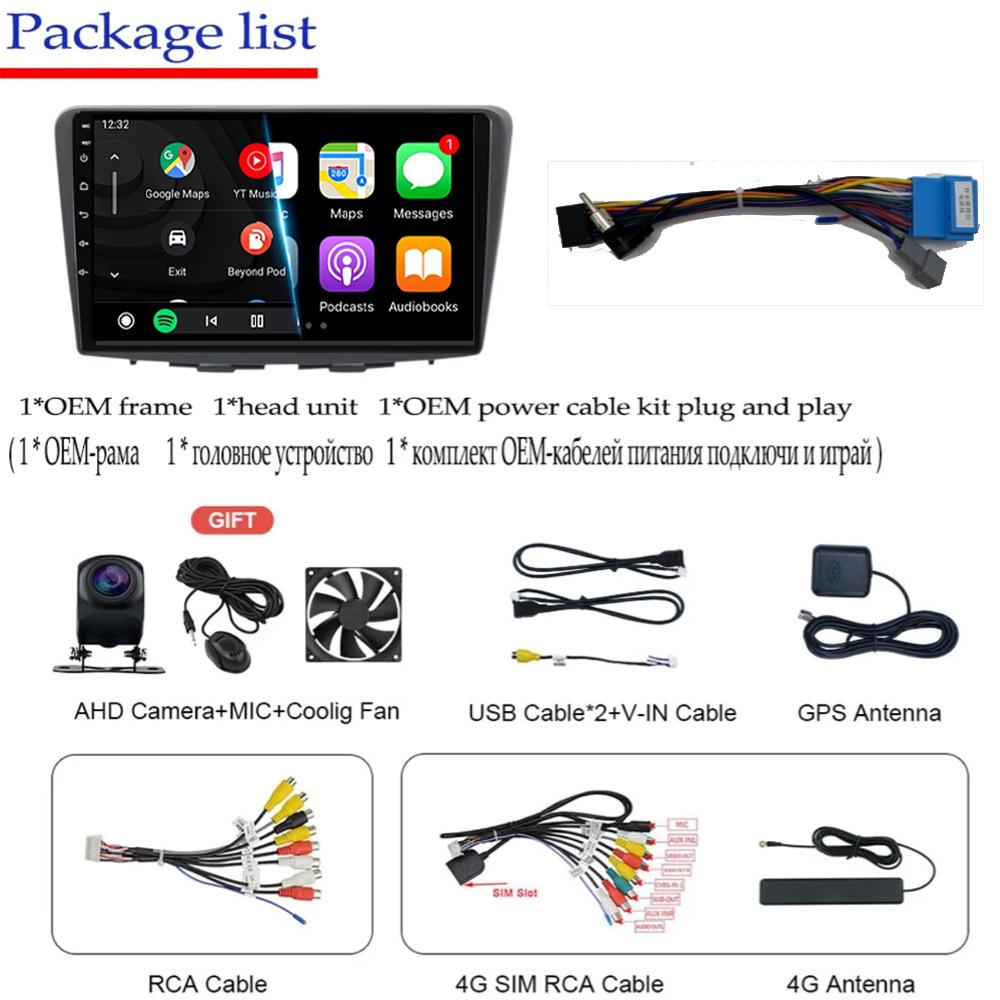 Android 14 Car Radio For Suzuki Baleno 2016 2017 2018 2019 GPS Navigation 4G WIFI Multimedia Video Player Stereo Carplay Auto