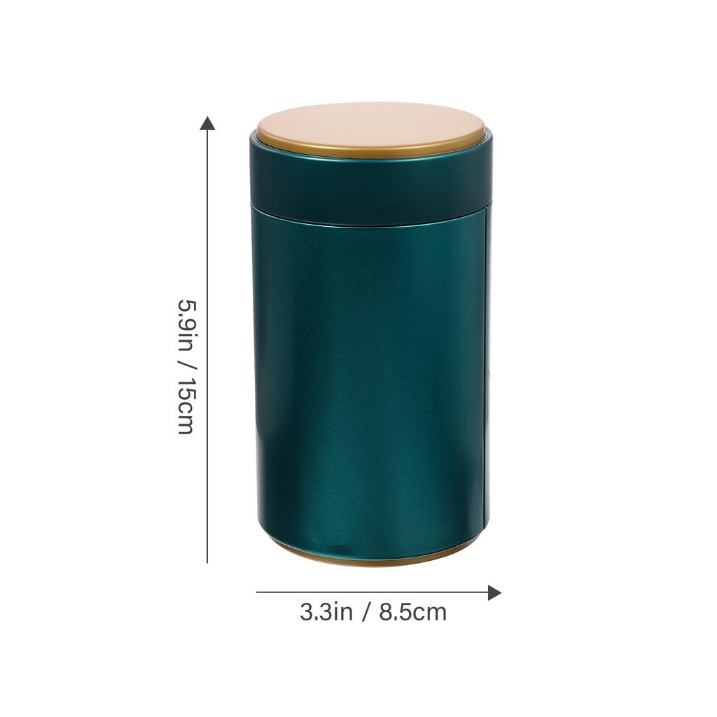 4Pcs Loose Leaf Tea Canisters Metal Gift Tins with Airtight Lids Functional Storage Jars for Coffee Beans Dried Fruit Kitchen