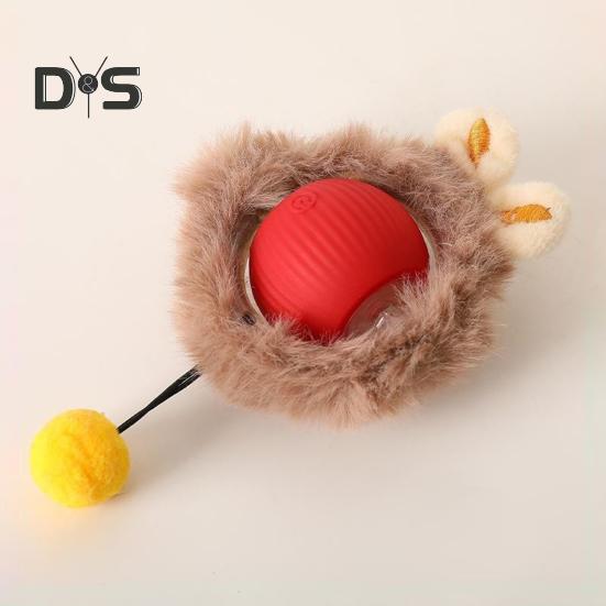 Интерактивные игрушки для кошек, живущих в помещении. Быстро катящийся мяч для игры в прятки. Мячи для кошек с 28-дюймовым игровым ковриком. Развлечения для кошек в помещении.