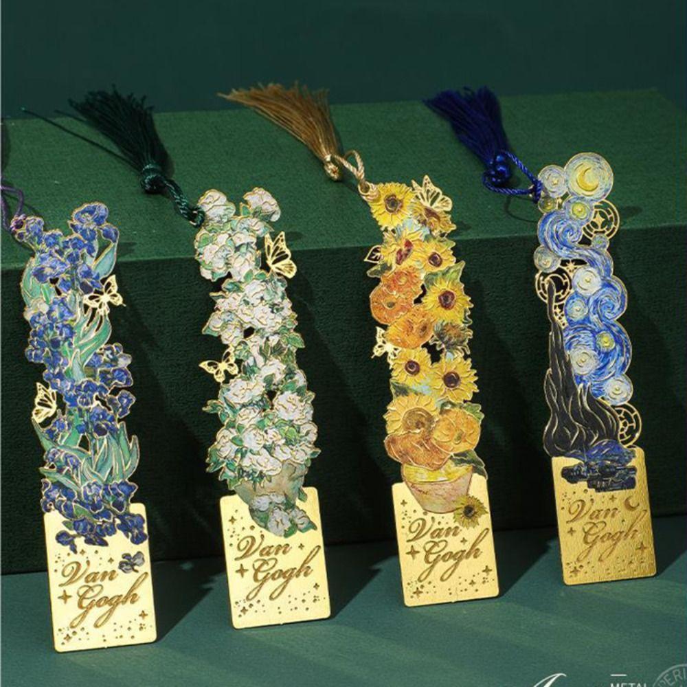 Подарок студенту Металлическая закладка с длинной кисточкой Разделитель страниц Креативная скрепка для книги для чтения