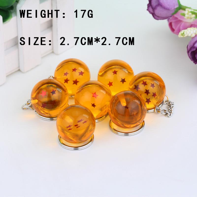 Anime Dragon Ball Keychain Charms - Pentagram Ornaments
