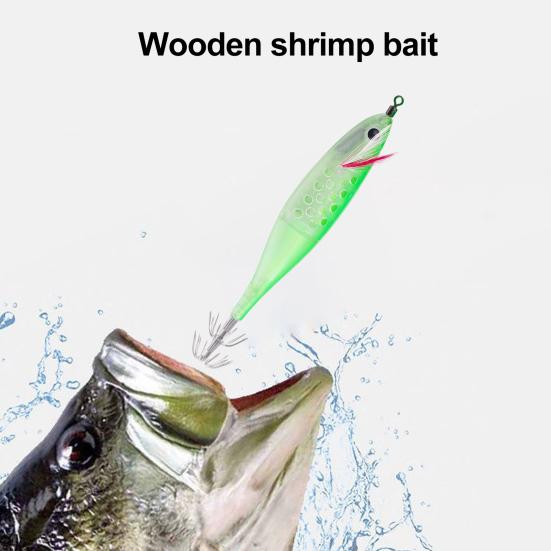 12CM/10G светящаяся приманка в виде креветки с крючком для ловли кальмаров реалистичная бионическая искусственная приманка