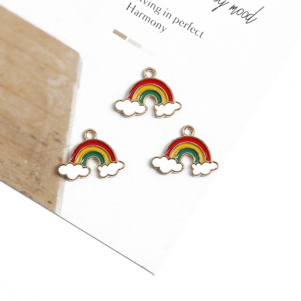 4 шт. несколько стилей, сплав металла, капли масла, красочные аксессуары для изготовления ювелирных изделий, ожерелье, браслет, серьги «сделай сам»