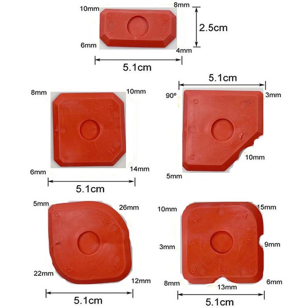 Red Caulking Tool Silicone Grouting Scraper Convenient Silicone Sealant Tool  Home