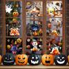 Halloween Cartoon Ghost Pumpkin Bat Home Atmosphere Decoration Glass Window Static Window Stickers