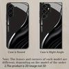 Счастливый чехол для телефона из стекла с узором «рябь» Подходит для Samsung Galaxy S26 S25 S24 S23 S22 S20 FE/Ultra/Plus Противоударная задняя крышка