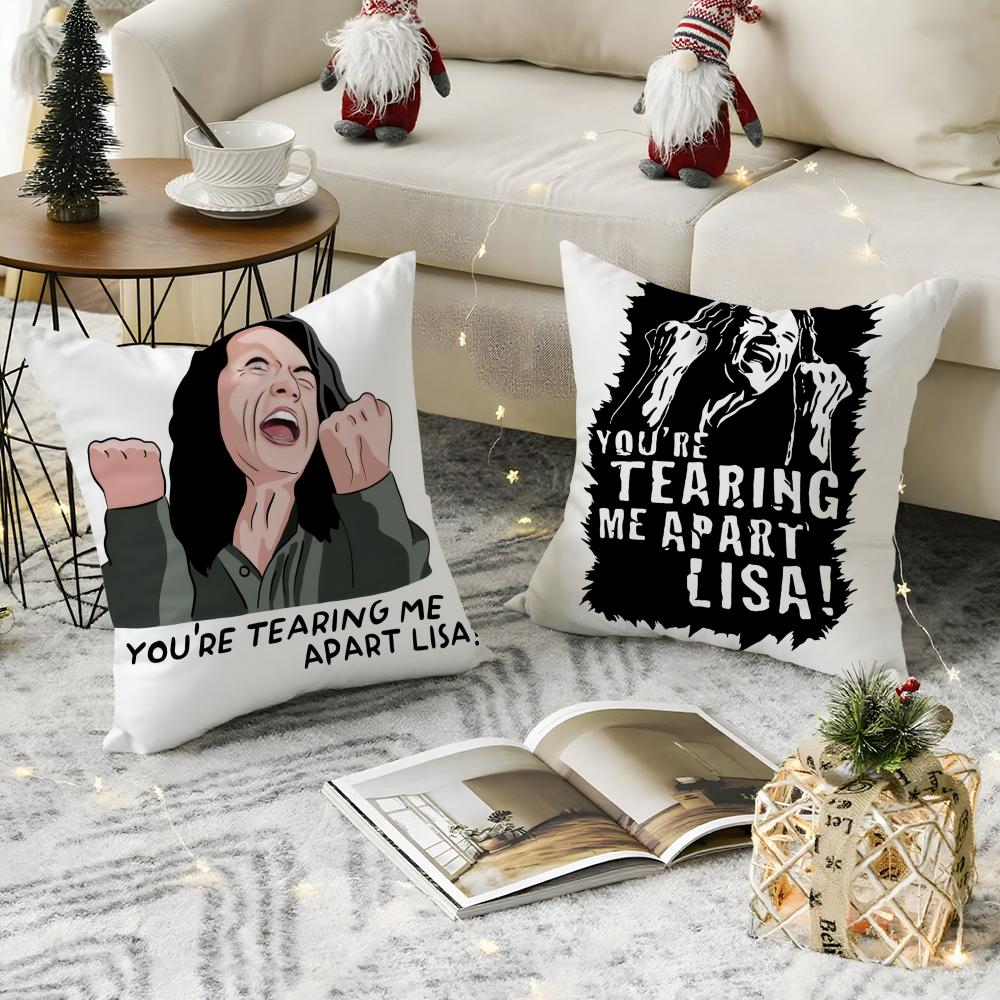 Чехол на подушку Room T-Tommy Wiseau, дышащий льняной чехол для подушки, приятный для кожи, домашний декор, наволочка на молнии