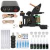 WSTZ0803‑20 Tattoo Coil Machine Black Mini Tattoo Power Supply Set for Beginners Professionals