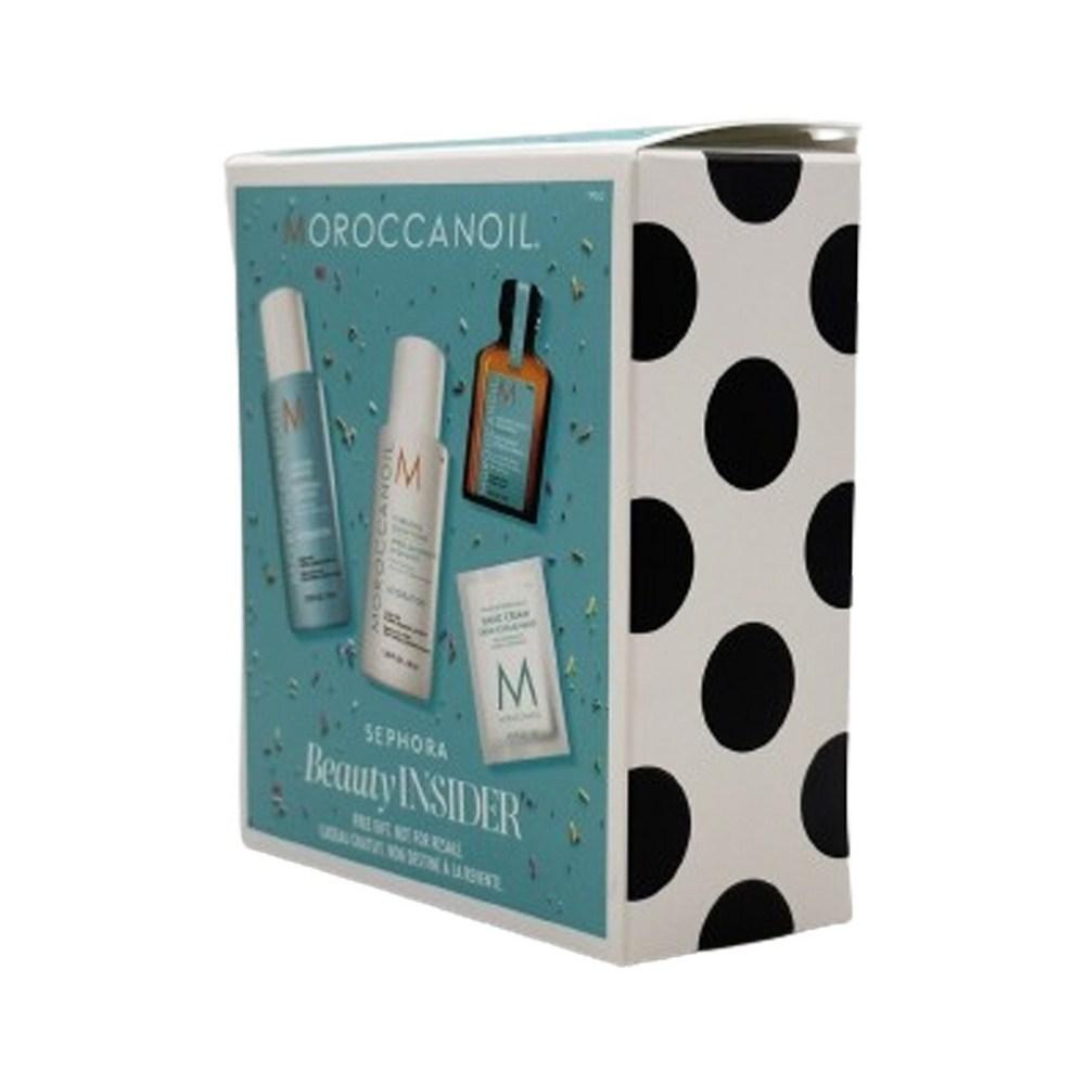 Шампунь Moroccanoil Beauty Insider Travel 40 мл + масло-ополаскиватель для волос 15 мл, крем для рук 3 мл, 1 шт.