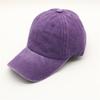 Стираный хлопок однотонный простой бейсболка ретро регулируемые папа шляпы подарок для мужчин женщин