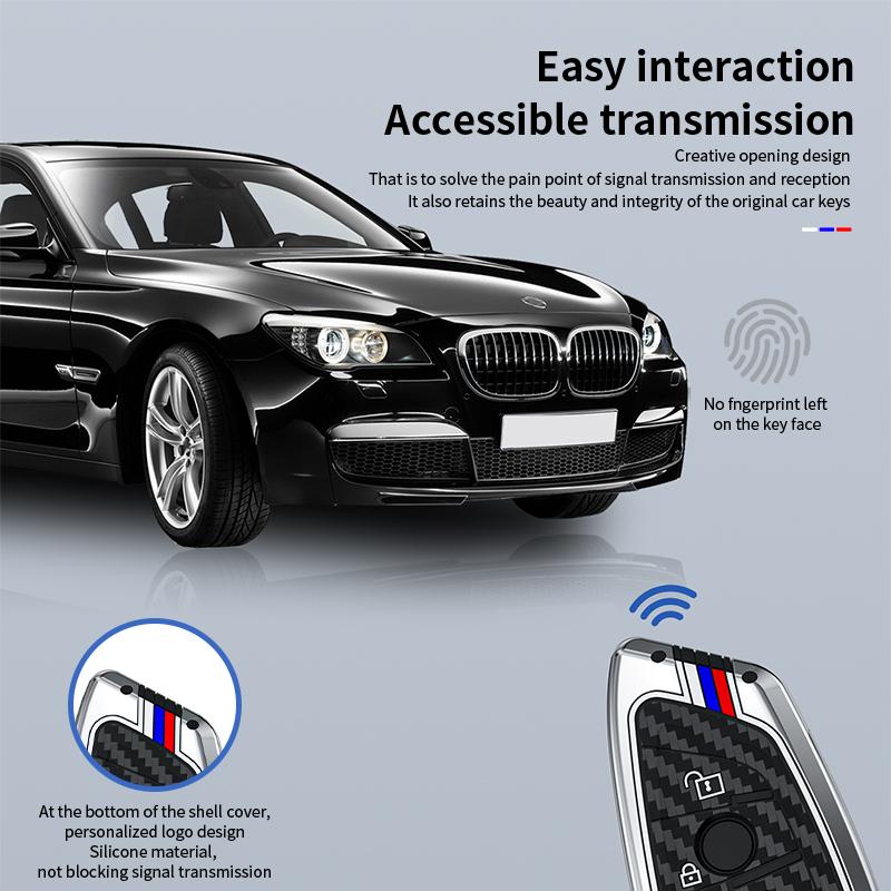 Чехол для ключей из цинкового сплава для BMW X1 X3 X4 X5 F15 X6 F16 G30 7 серии G11 F48 F39 520 525 F30 118i 218i 320i автомобильные аксессуары