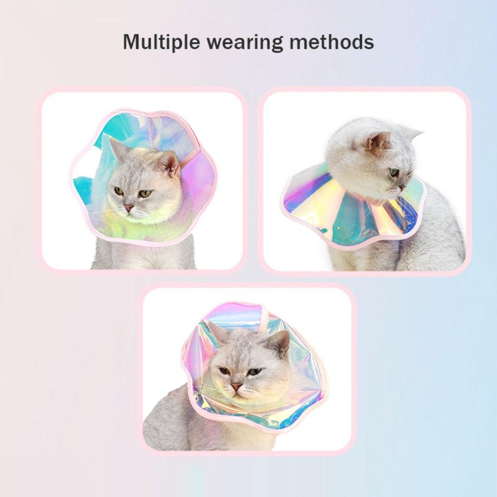 Waterproof Cat Collar PVC Cat Anti-scratching Collar Comfortable Cat Recovery Collar Veterinary