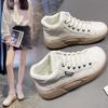 Bread Shoes for Women 2025 Spring White Shoes New Korean Edition Ins Female Students High Board Shoes Casual Shoes