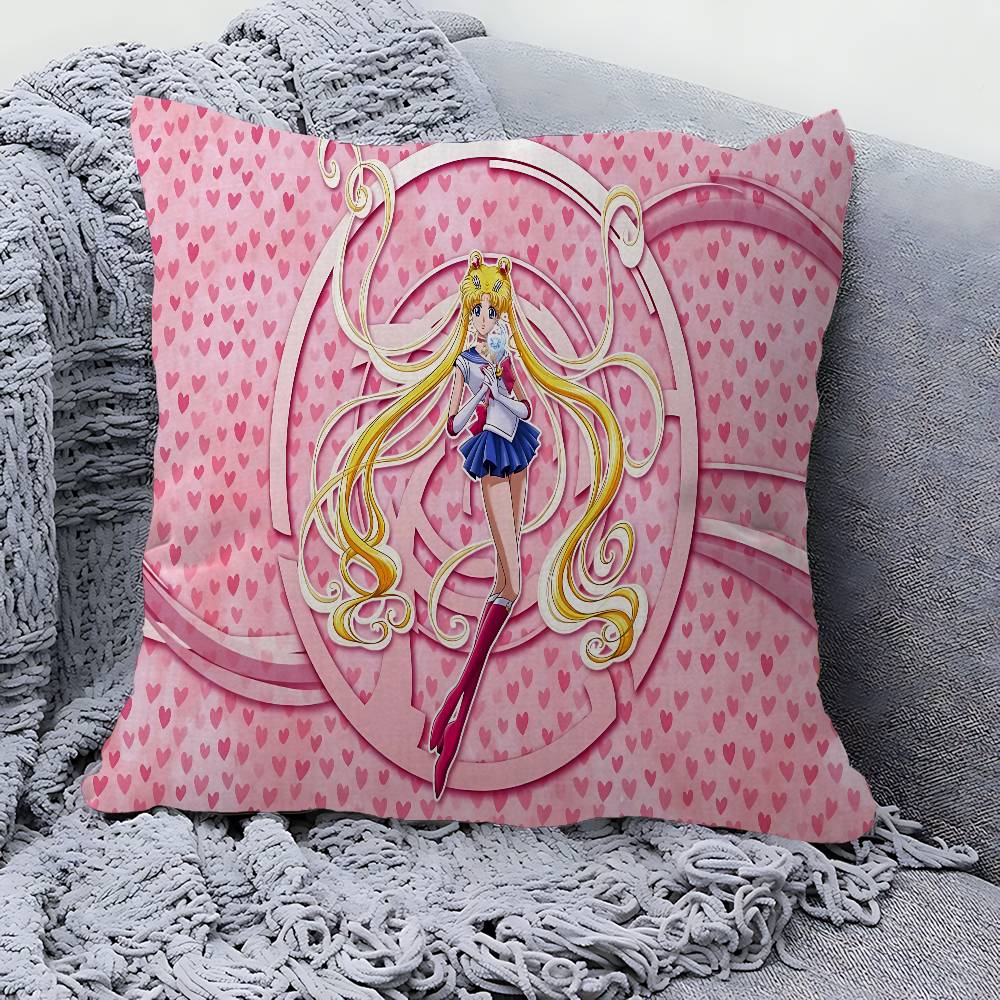 Anime R-Role S-Sailor M-Moon Pillow Gift Home Office Decoration Pillow Bedroom Sofa Car Cushion Coverpillow Case