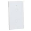 For Zigbee Tuya Remote Light Switch Voice Control 2‑Gang US Wall Touch Switch AC 100‑240V