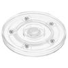 Acrylic Lazy Susan Rotating Platform, 4-inch Clear Rotating Platform Organizer with Ball Bearings, 360-Degree Rotating Tray, Fragrance Storage