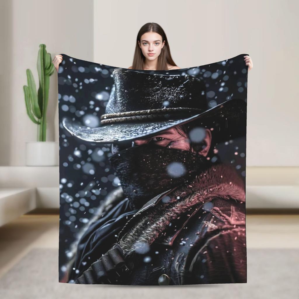 Плед Arthur Morgan Ультрамягкий Плед-покрывало для кровати 50x60 дюймов Различные размеры Пледы и одеяла