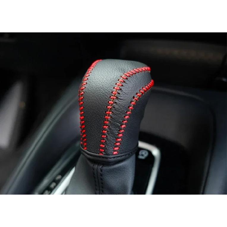 For Toyota Corolla E210 Camry XV70 2019 2020 2021 2022 2023 2024 2025 Hybrid Leather Car Gear Shift Knob Gear Cover Accessories