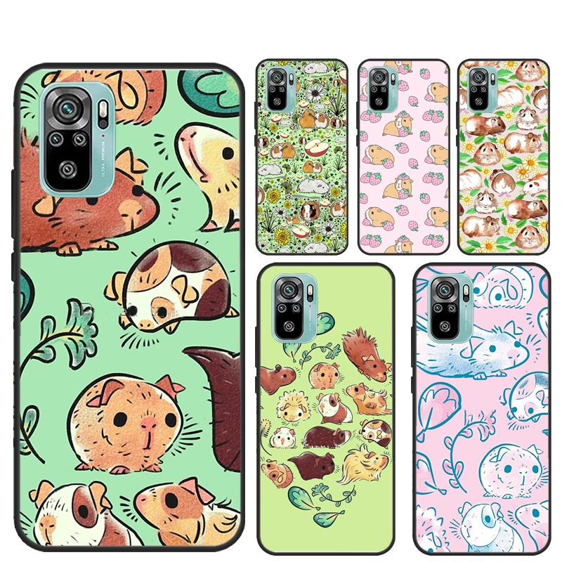 Забавный чехол с рисунком морской свинки для Xiaomi Redmi Note 14 13 12 Pro 11 9 10 9S 10S 11S 12S Redmi 14C 10C 12C 13C